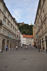 18 Looking up Stritarjeva ul  toward the castle